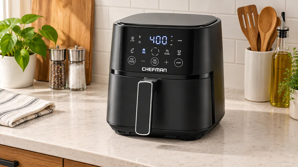 Chefman Compact 4-Quart Hi-Fry RJ38-4T-BLACK
