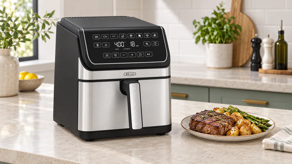 Bella 8 Qt Digital Air Fryer with TurboCrisp
