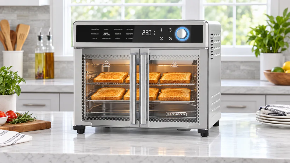 Black+Decker Crisp 'N Bake 12-in-1 French Door TO62D5-1SD