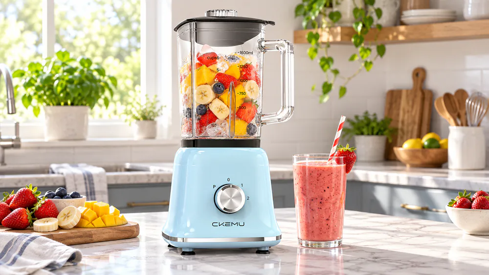 CKemu Glass Jar Blender (750W)
