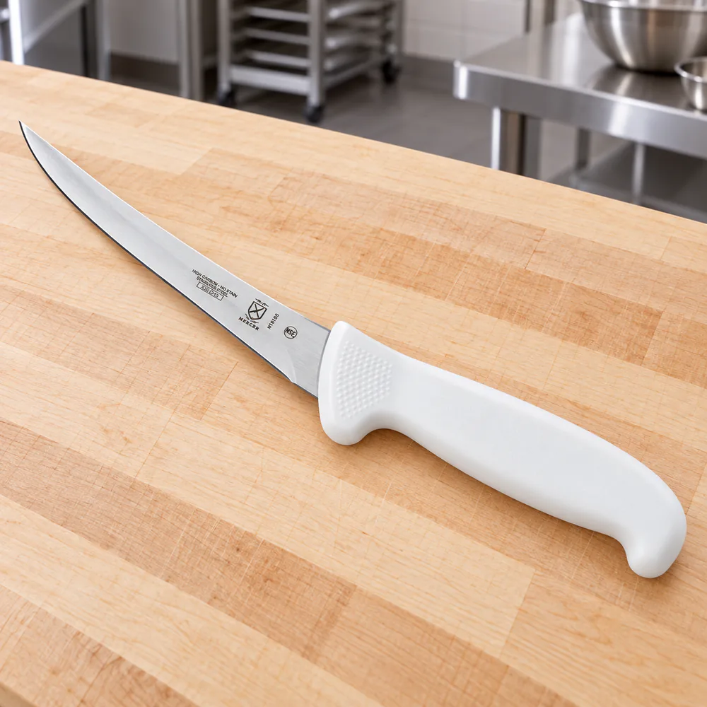 Mercer Culinary Ultimate White 6-Inch Curved Boning Knife