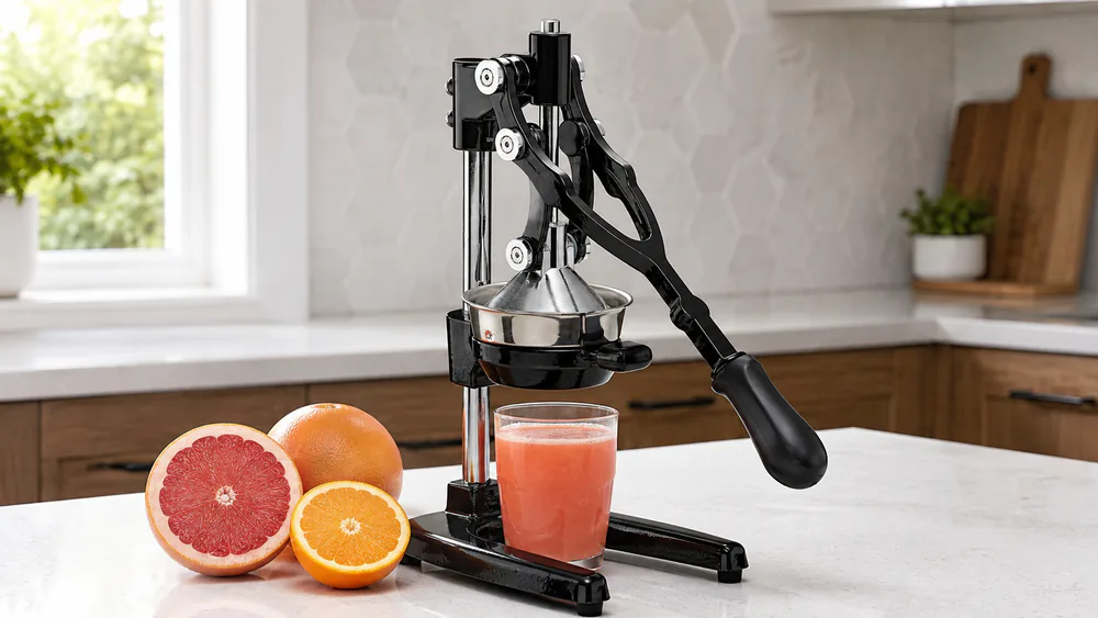 Zulay Kitchen Extra-Tall Cast Iron Citrus Press