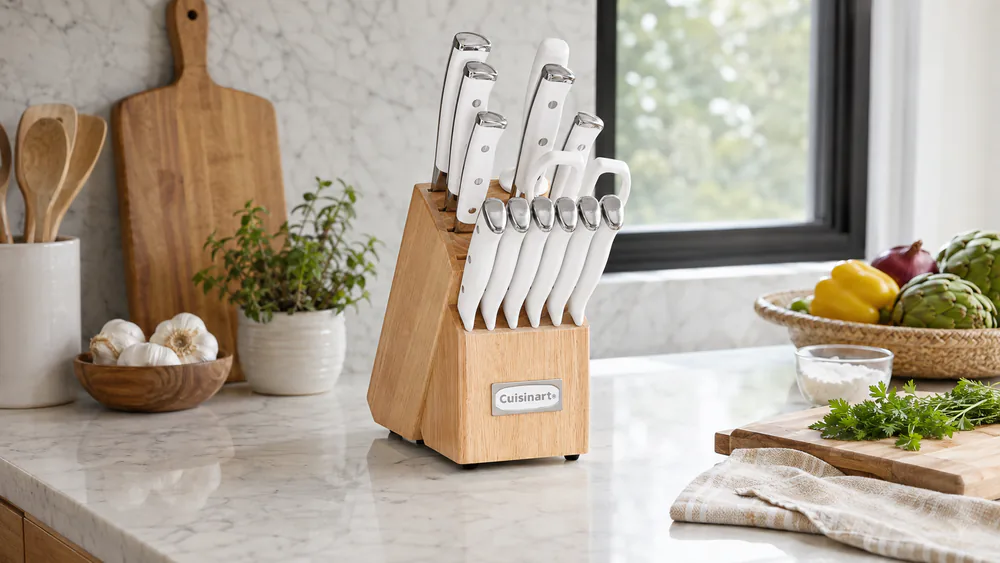 Cuisinart Classic Forged Triple Rivet 15-Piece Knife Block Set