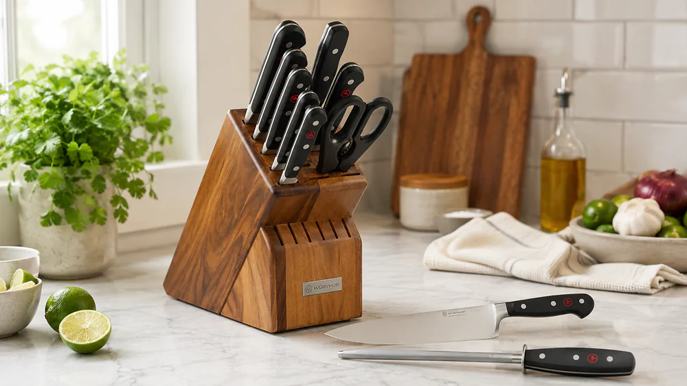 Wüsthof Classic 9-Piece Knife Block Set