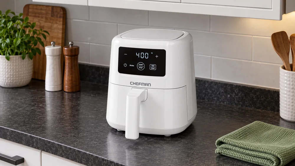 Chefman Compact 2 Qt Air Fryer with Shake Reminder