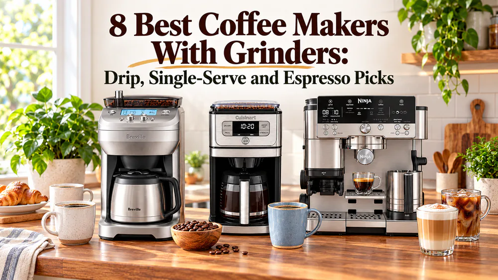 8 Best Coffee Makers With Grinders: Drip, Single-Serve and Espresso Picks