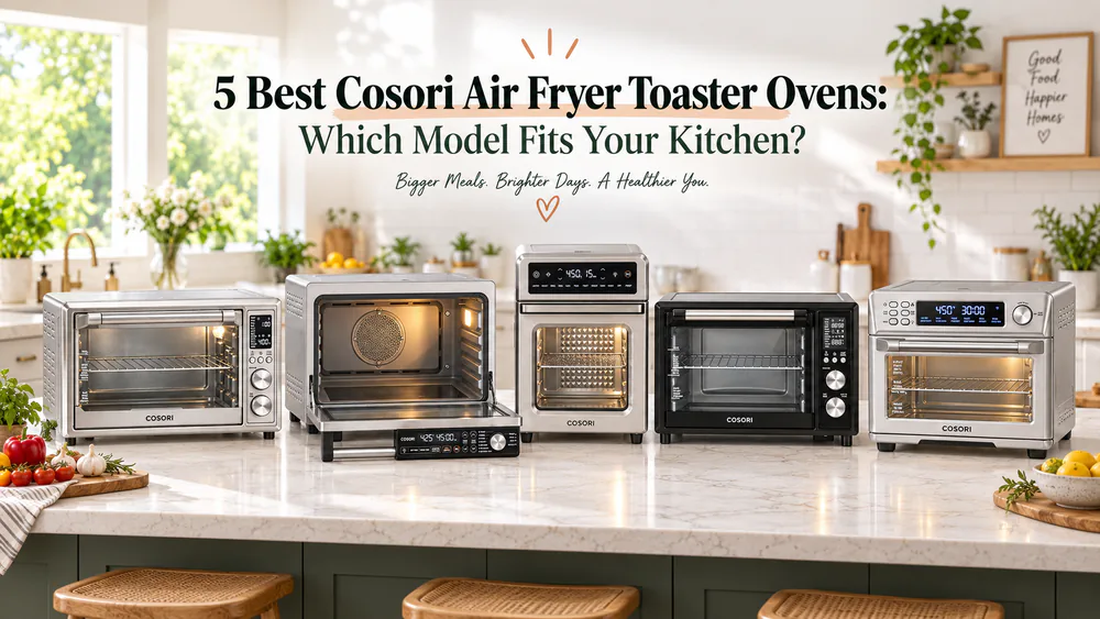 5 Best Cosori Air Fryer Toaster Ovens: Which Model Fits Your Kitchen?