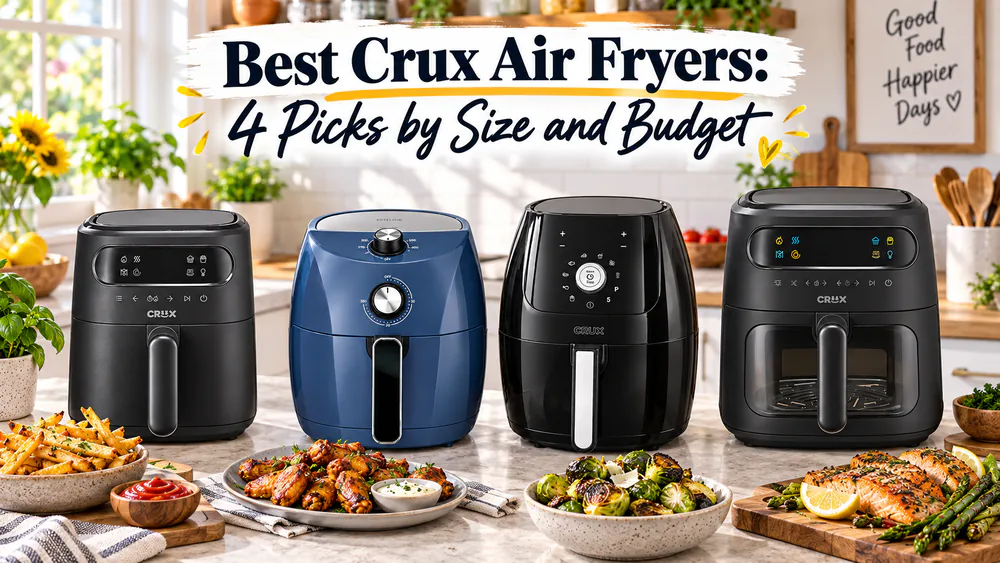 Best Crux Air Fryers: 4 Picks by Size and Budget