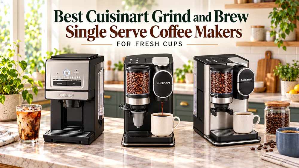 Best Cuisinart Grind and Brew Single Serve Coffee Makers for Fresh Cups