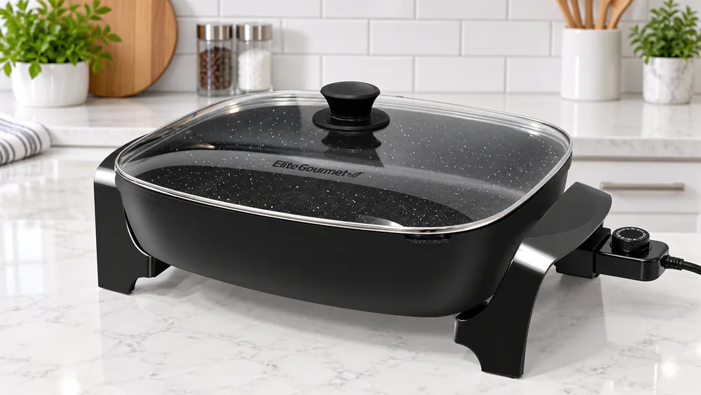 Elite Gourmet 10.5Qt Extra-Deep Skillet