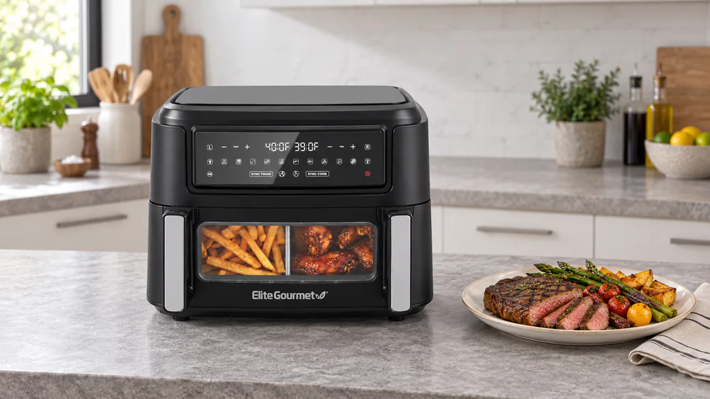 Elite Gourmet Dual Zone 11 Qt (EAF1055D)