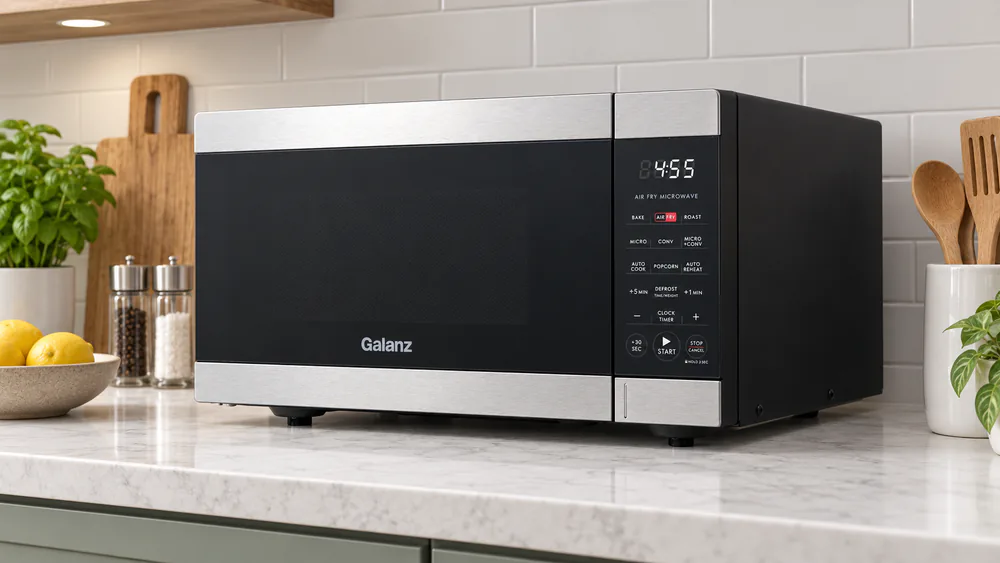 Galanz 0.9 Cu Ft Air Fry Microwave GSWWD09S1A09A