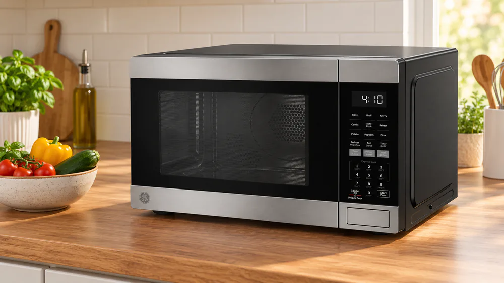 GE 4-in-1 Countertop Microwave With Air Fry (GCST10A1WSS)