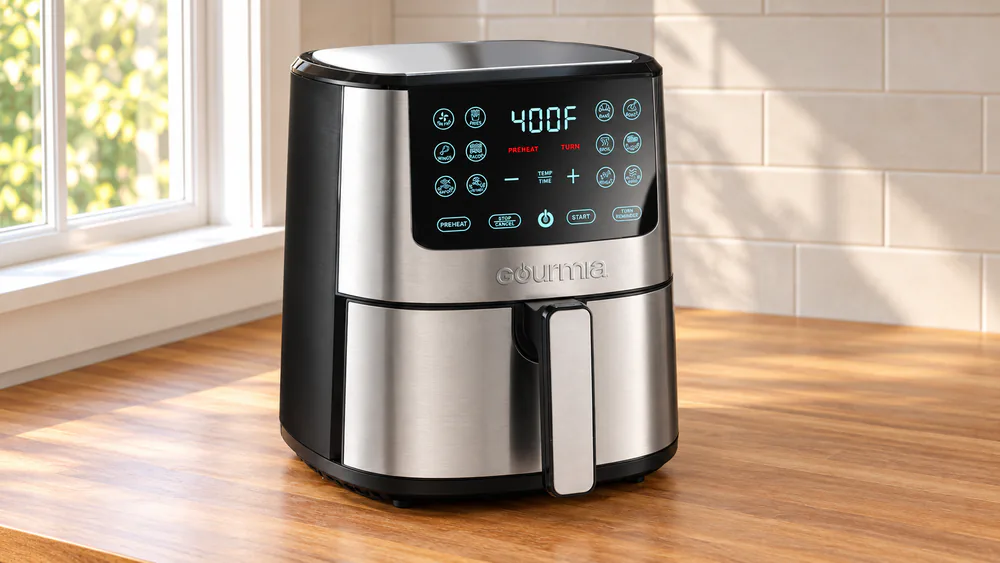 Gourmia 4-Qt Digital Air Fryer Stainless Steel