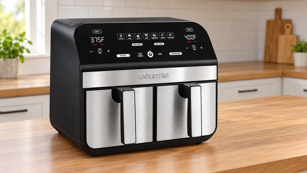 Gourmia 10-Qt Dual Basket Air Fryer