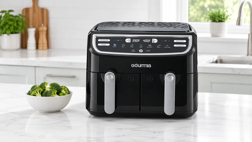 Gourmia 9-Qt Dual Basket