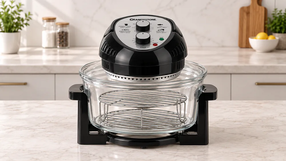 Granitestone 16 Qt Large Glass Air Fryer