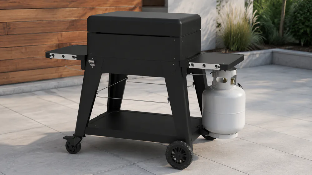 Pit Boss 4-Burner with Folding Shelves