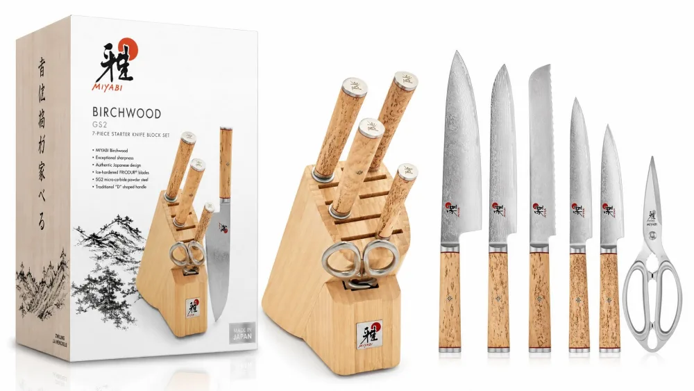 Miyabi Birchwood GS2 7-Piece Knife Block Set