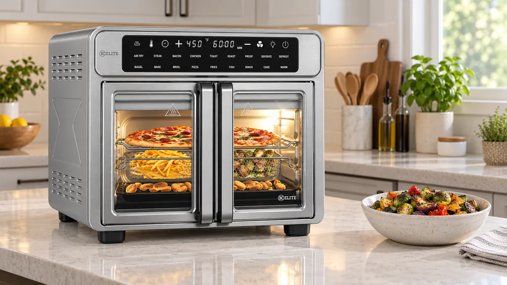 Kitchen Elite 26 Qt French Door Air Fryer Oven