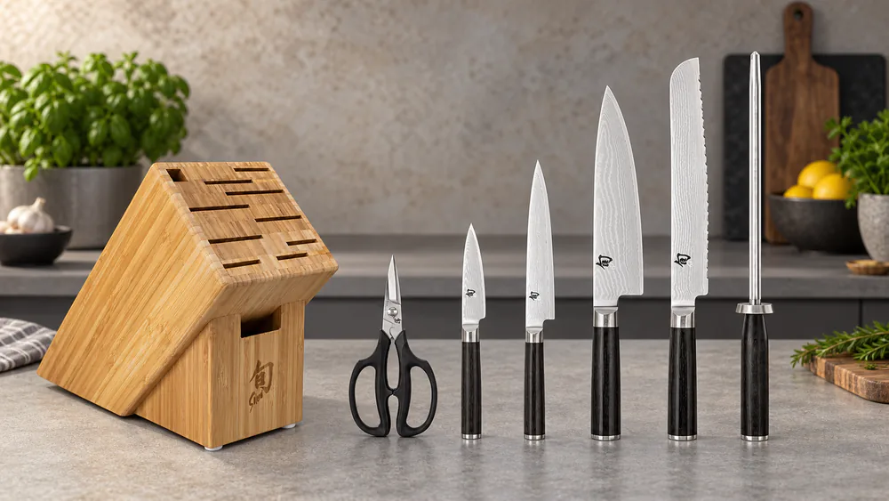 Material The Knives + Stand