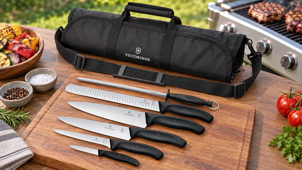 Victorinox Swiss Classic 7-Piece BBQ Cutlery Roll Set