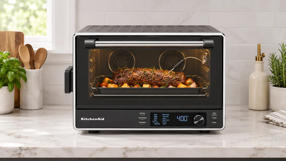 KitchenAid Dual Convection Countertop Oven with Temperature Probe KCO224BM
