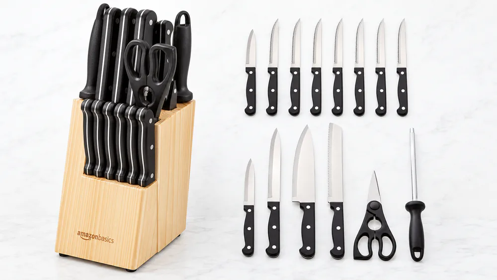 Amazon Basics 14-Piece Knife Block Set