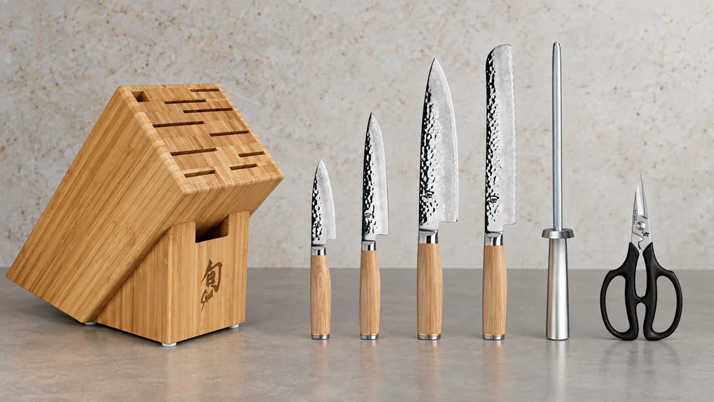 Shun Premier Blonde 7-Piece Essential Block Set