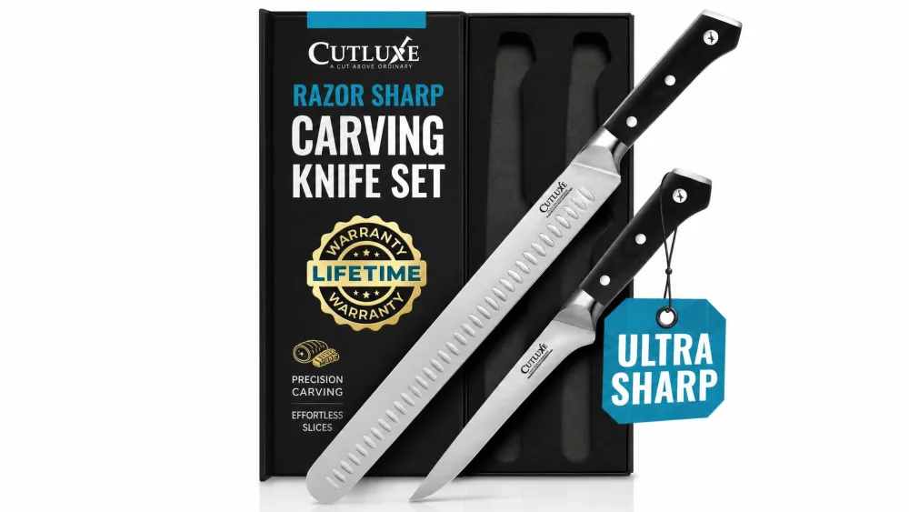 Cutluxe Razor Sharp Carving Knife Set