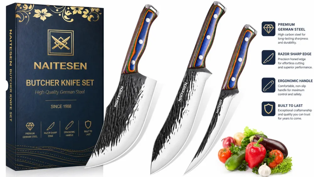 Naitesen Butcher Knife Set