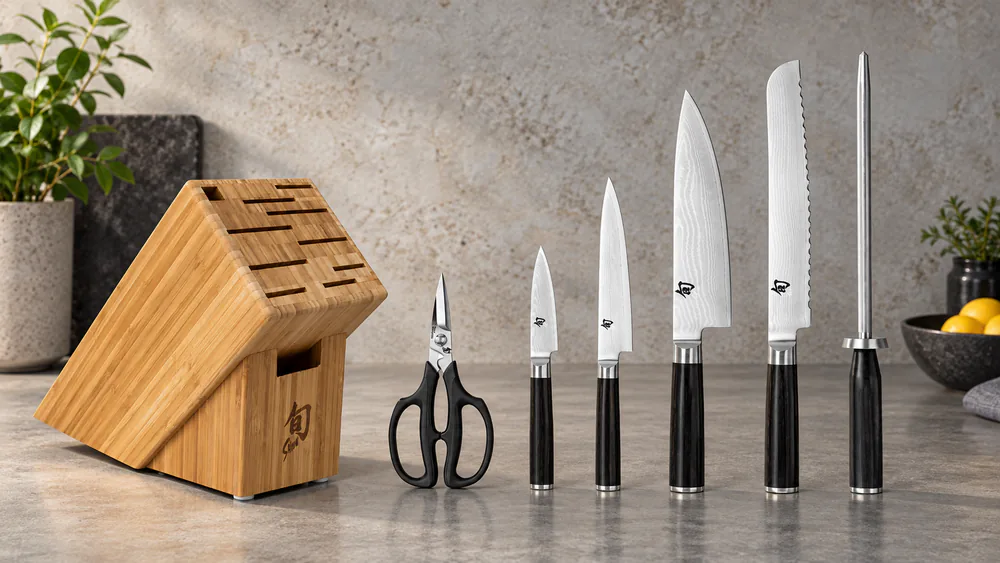 Material The Knives + Stand