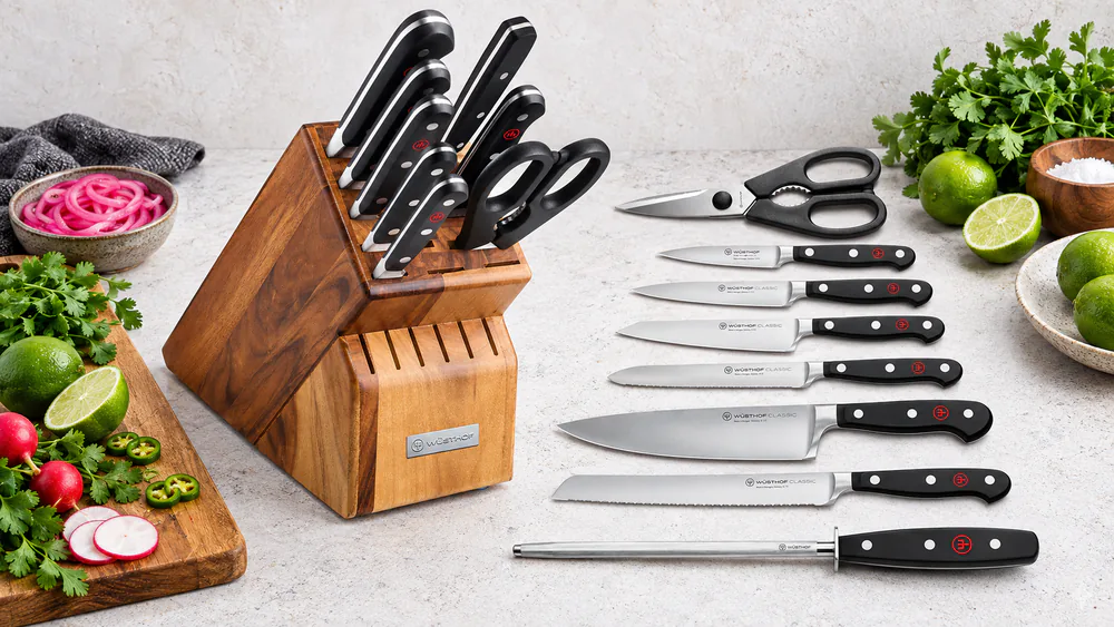 Wüsthof Classic 9-Piece Knife Block Set