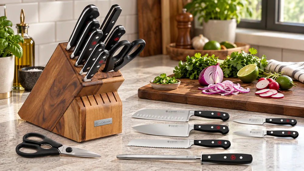 Wüsthof Classic 9-Piece (santoku config)
