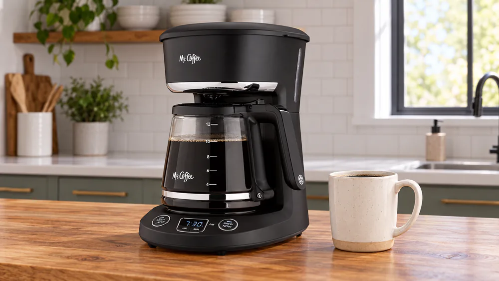 Mr. Coffee 12-Cup Programmable Brew Now or Later