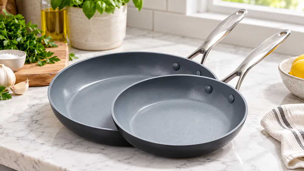 GreenPan Valencia Pro Ceramic Nonstick Skillet Set