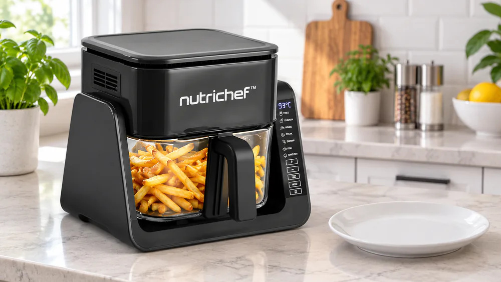 NutriChef 4 Quart Air Fryer & Grill
