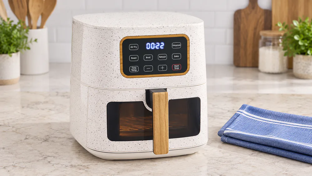 Pioneer Woman 5.8 Qt 6-in-1 Air Fryer, Linen Speckle