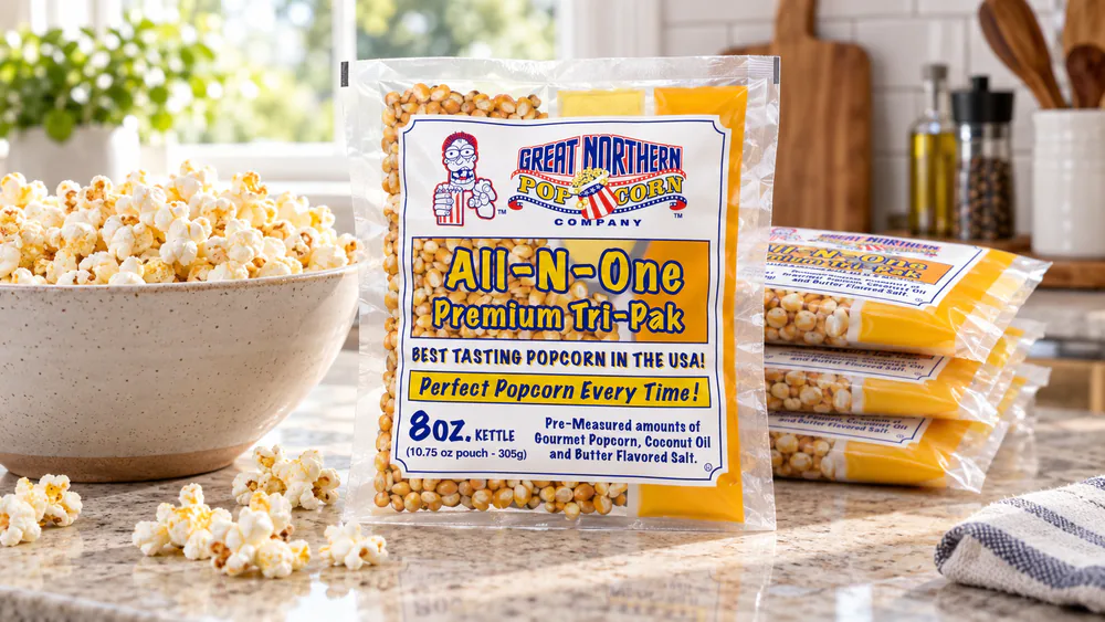 Great Northern Popcorn 8 oz All-In-One Packs