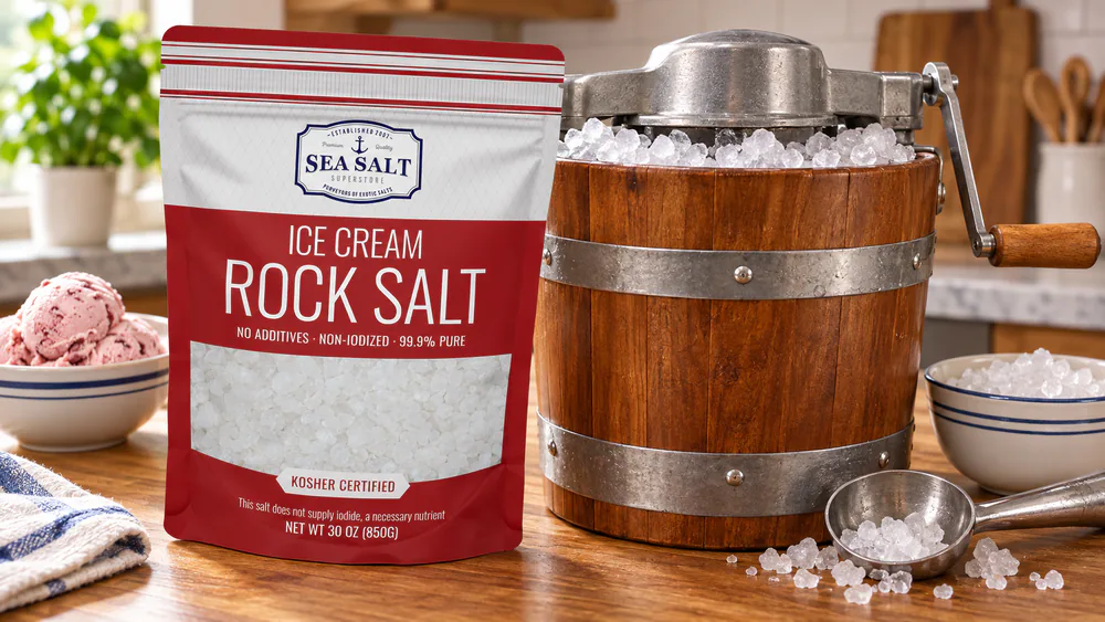 Sea Salt Superstore Rock Salt for Ice Cream Making, 30 oz