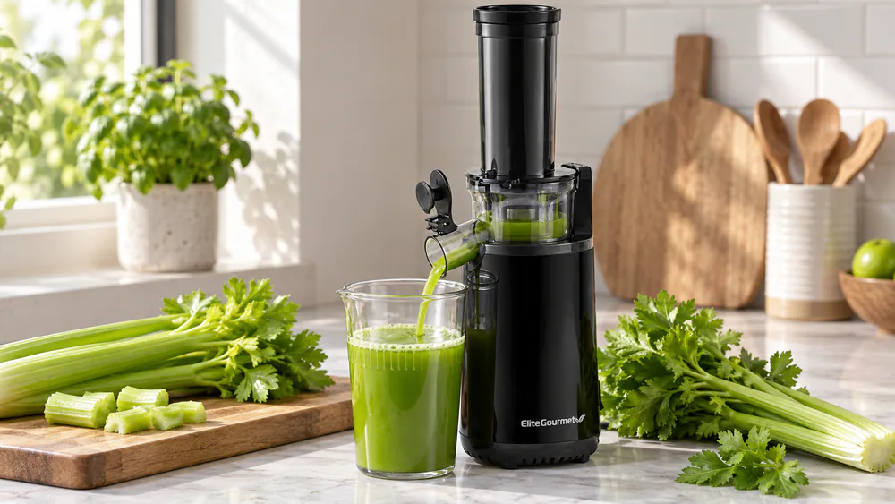 Elite Gourmet EJX600 Mini Cold Press Juicer