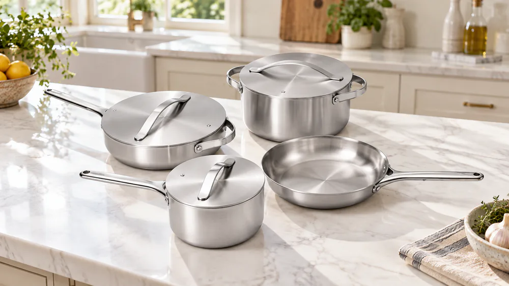 Caraway Stainless Steel Cookware Set