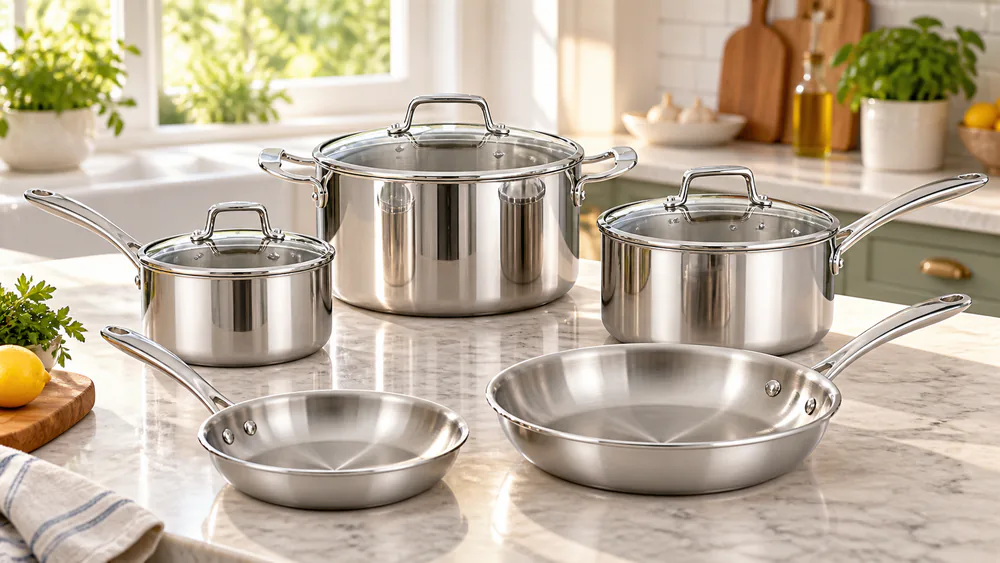 Tramontina Gourmet Tri-Ply Clad 8-Piece Cookware Set