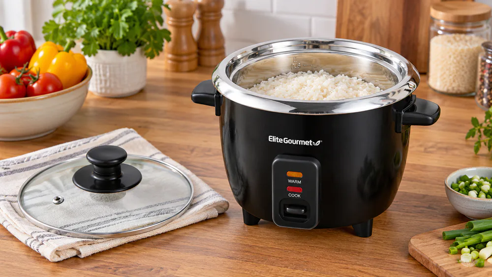 Elite Gourmet ERC006SS 6-Cup