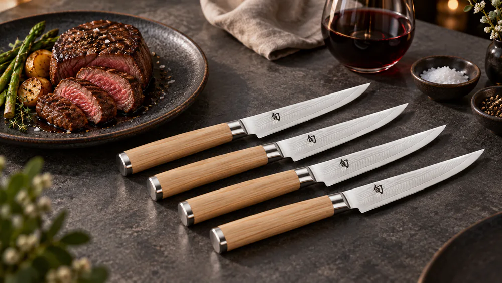 Shun Classic Blonde 4-Piece Steak Knife Set