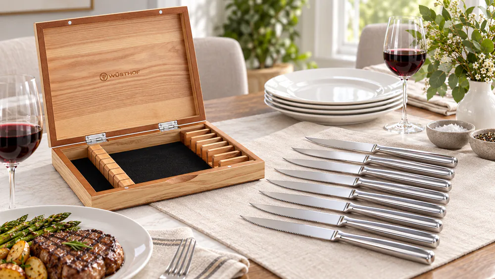 Wusthof 8-Piece Stainless Mignon Steak Knife Set