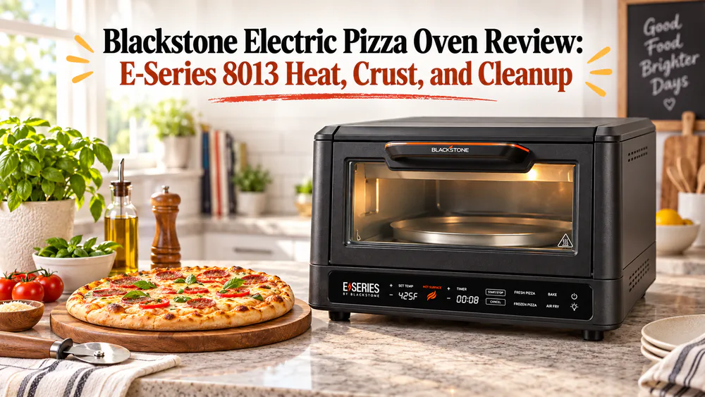 Blackstone Electric Pizza Oven Review: E-Series 8013 Heat, Crust, and Cleanup