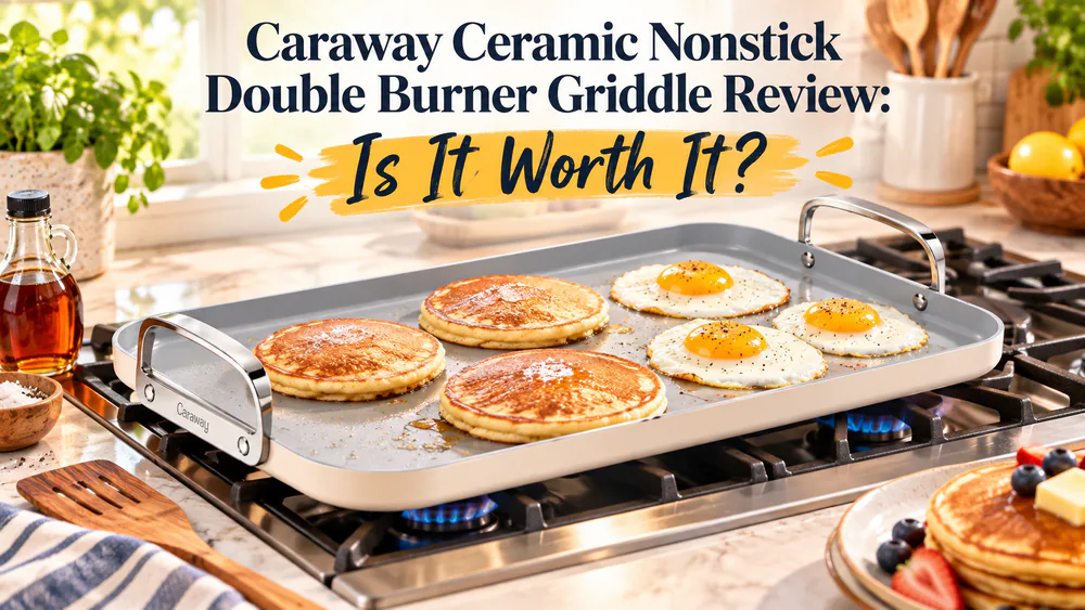 Caraway Ceramic Nonstick Double Burner Griddle Review: Is It Worth It?