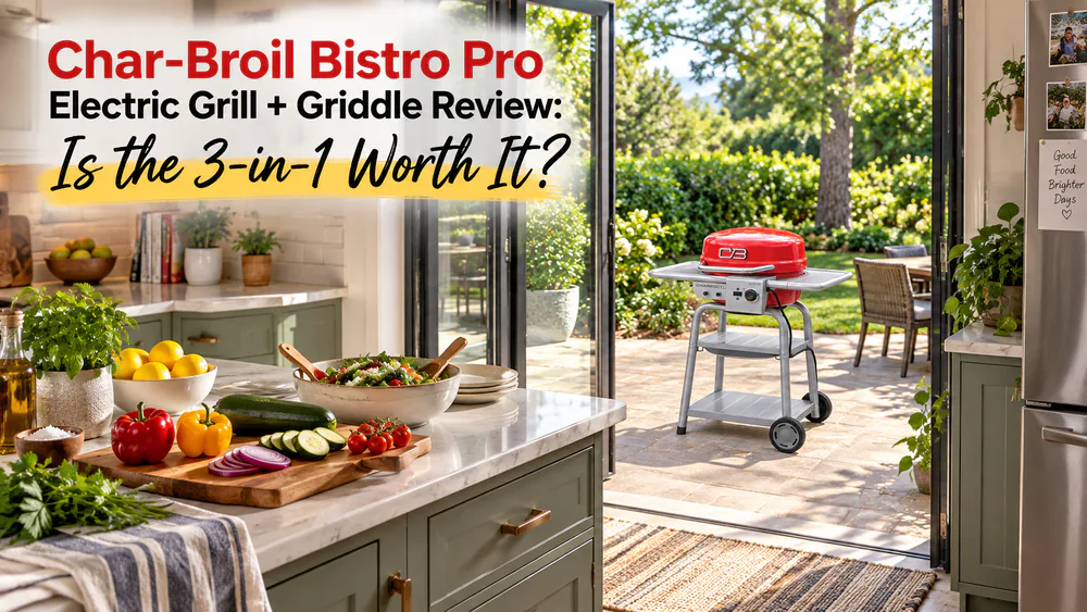 Char-Broil Bistro Pro Electric Grill + Griddle Review: Is the 3-in-1 Worth It?