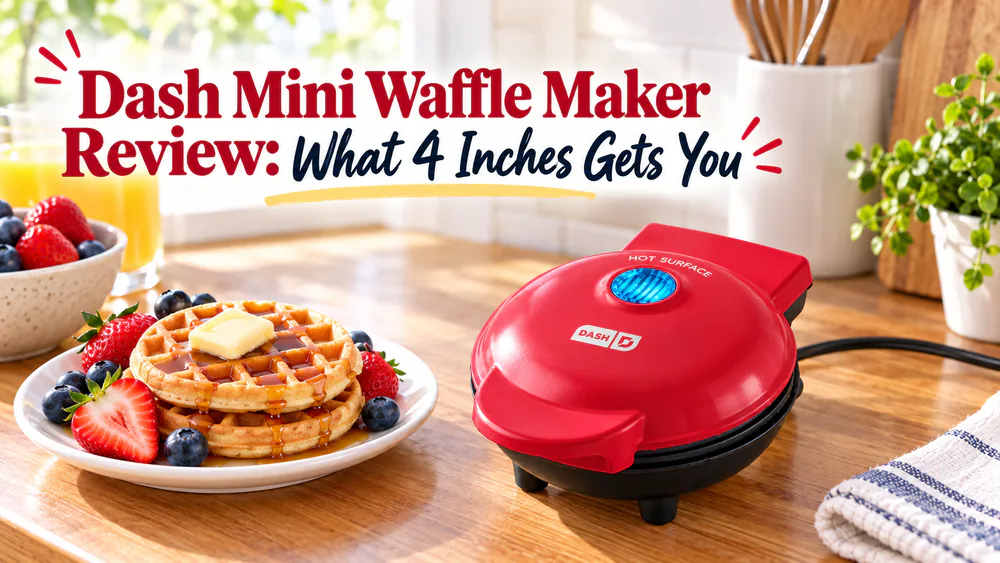 Dash Mini Waffle Maker Review: What 4 Inches Gets You